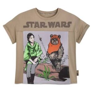 NWT Disney Store Princess Leia Wicket 40th Ann Star Wars -Return of the Jedi Tee